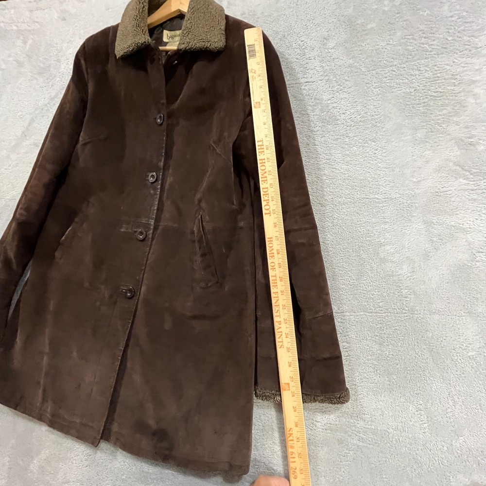 Vintage Bagatelle Coat Womens Medium Brown Suede Faux Fur Quilted 90s Western‎ - Picture 11 of 15